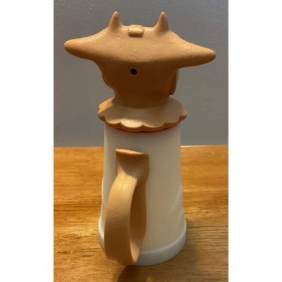 Vintage Whirley Industries plastic Moo Cow Creamer Pitcher w Handle - Picture 3 of 5